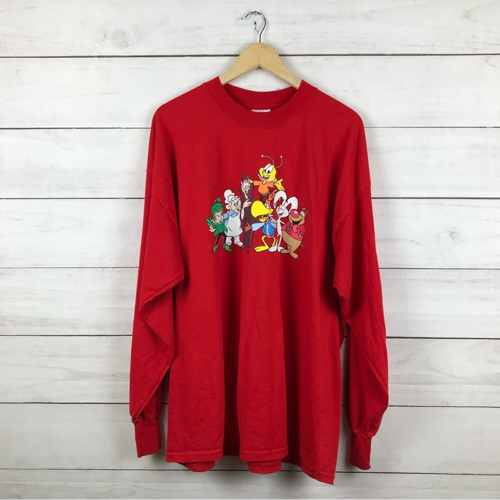 Vintage RARE General Mills Cereal Characters Long Sleeve T-Shirt